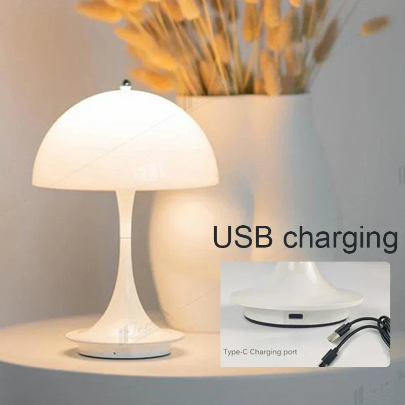 Norvo | Sopp 3-Farge Dimmbar Oppladbar LED Bordlamper