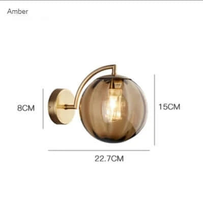 Norvo | Fargerik Glass Moderne Vegglampe