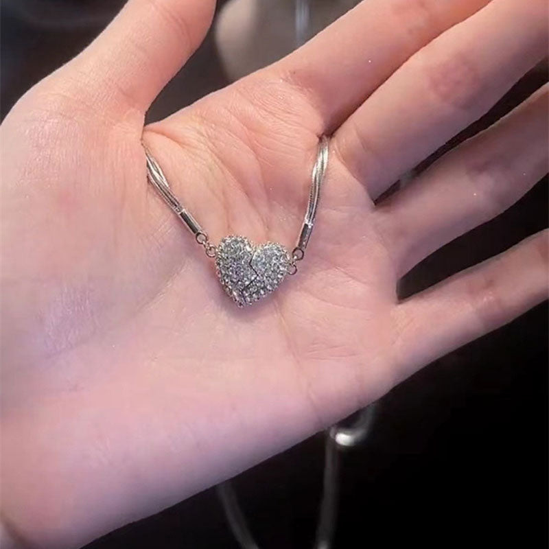 Norvo | Ice Love Magnetisk Zirkon Hjerte Smykke