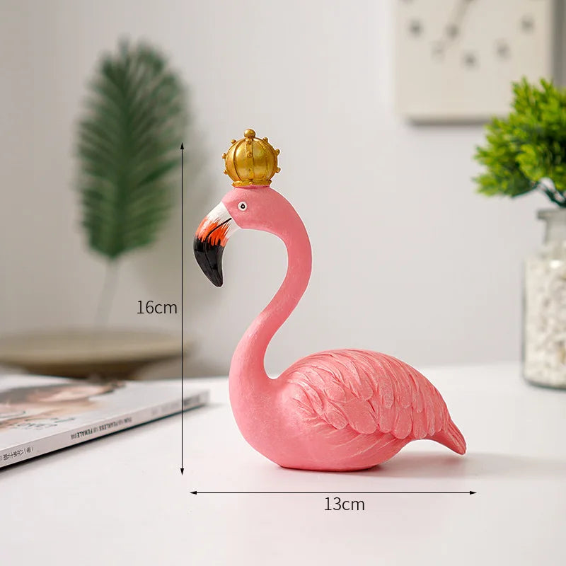 Norvo | Nordisk Flamingo Figur Figur Statue Skulptur Stue Kontor Bryllup Fest Ornamenter Hjem Dekorasjon Tilbehør