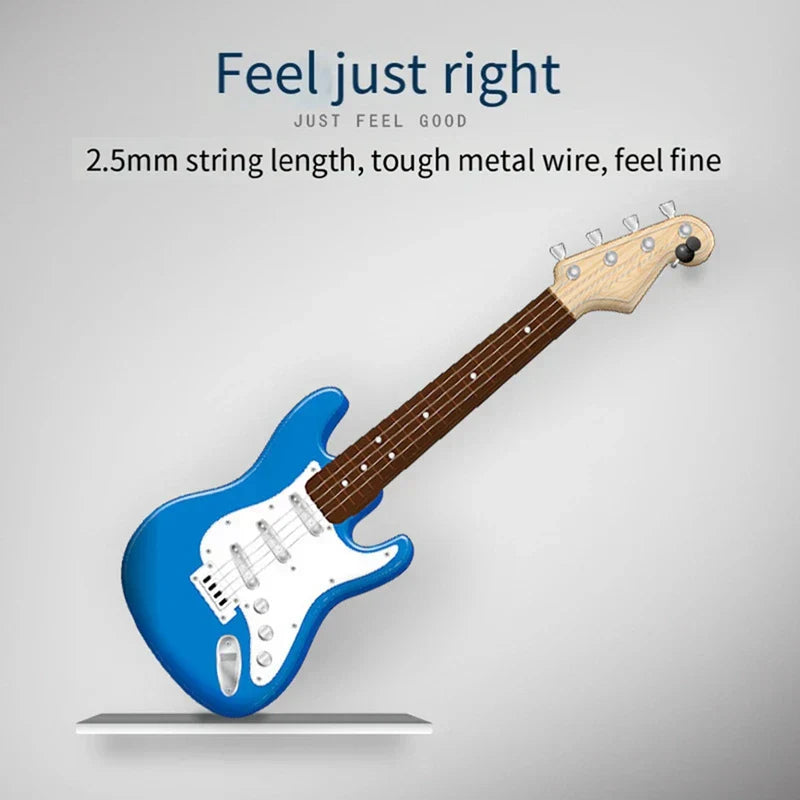 Norvo | 4-String E-Gitar Toy for Kids - Portable Musikk Instrument, Perfekt Gave for Unge Musikere