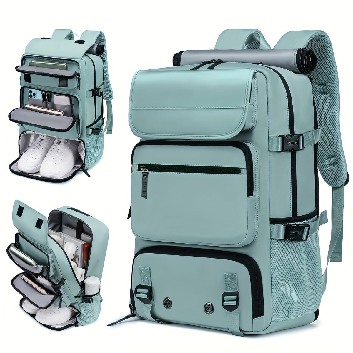 Norvo | TRAVELMAX Pack – Stor vanntett reise ryggsekk med USB-ladeport