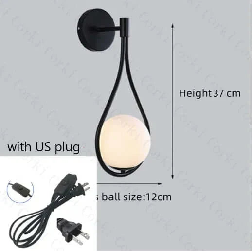 Norvo | Drop Luxury Glass Balls Vegglampe