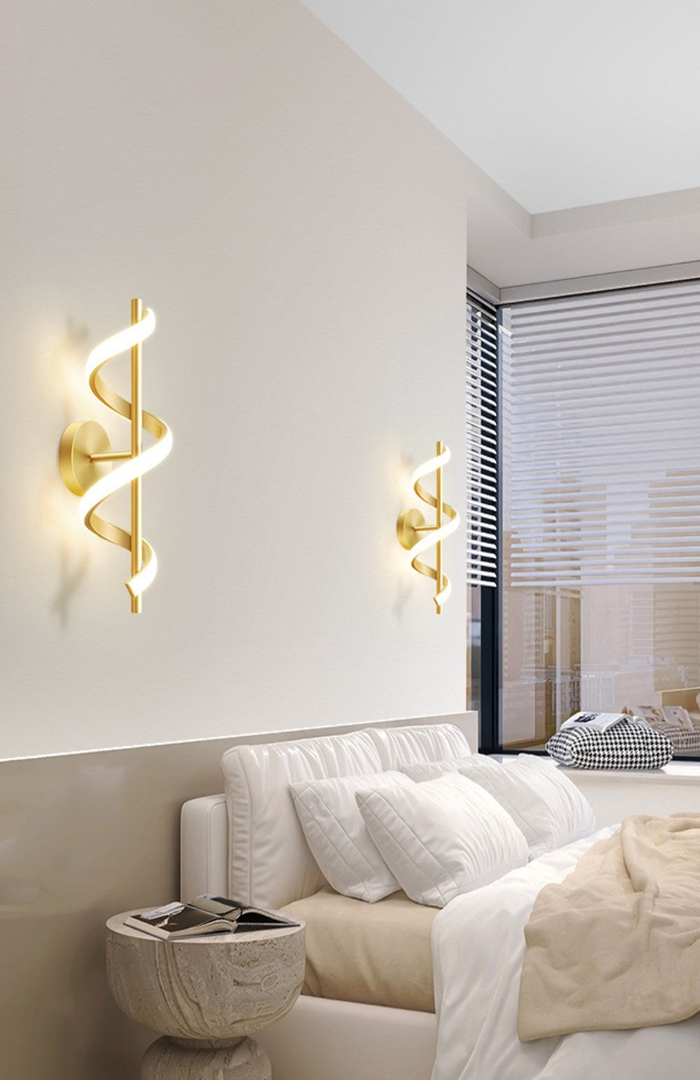 Norvo | SpiralLume – Minimalistisk LED Vegglampe med en Moderne Kante