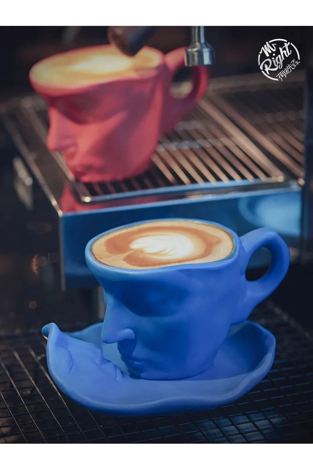 Skulptur Par Kaffeekopper Sett