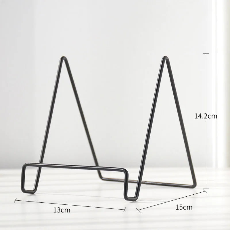 Norvo | Iron Art Multi-Use Display Stand: Allsidig magasin-, servise-, bilde- og fotobokoppbevaringsstativ for boligtilbehør