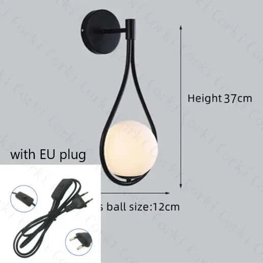 Norvo | Drop Luxury Glass Balls Vegglampe