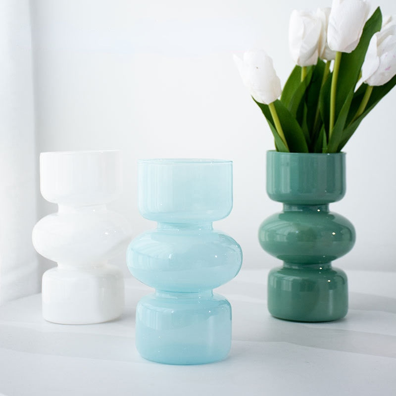 Norvo | Glass Dyre Vase - Flerfarget