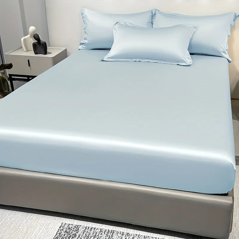 Norvo | SatinDreams Luksus Fitted Ark | Silke Satin Sengark | Pustende & Kjølende | Rynkefri | Lett å Ta Vare på