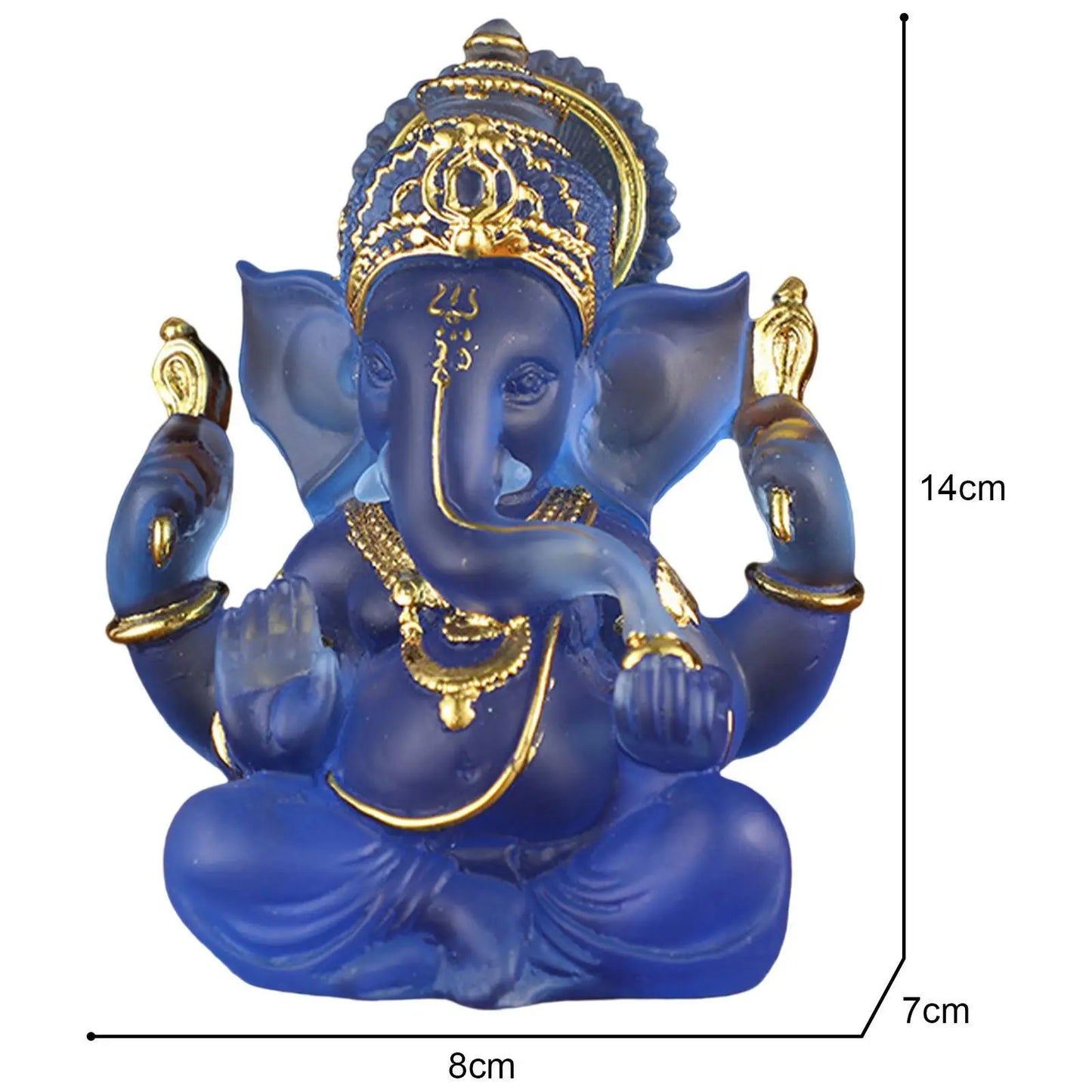 Norvo | Sjeldent fargede semi-gjennomsiktige Ganesh-statuer for lykke i hjemmet ditt