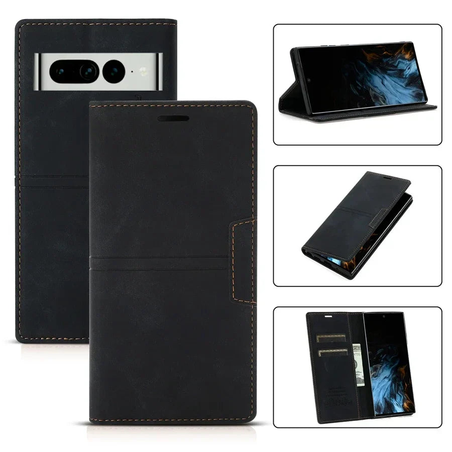 Norvo | Lær Wallet Case Flip Case - Google Pixel
