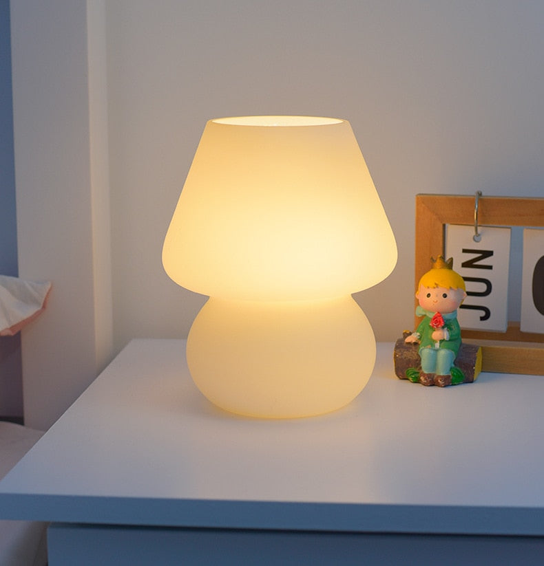 Norvo | LED Skrivebordslampe i Soppshape laget av Glass