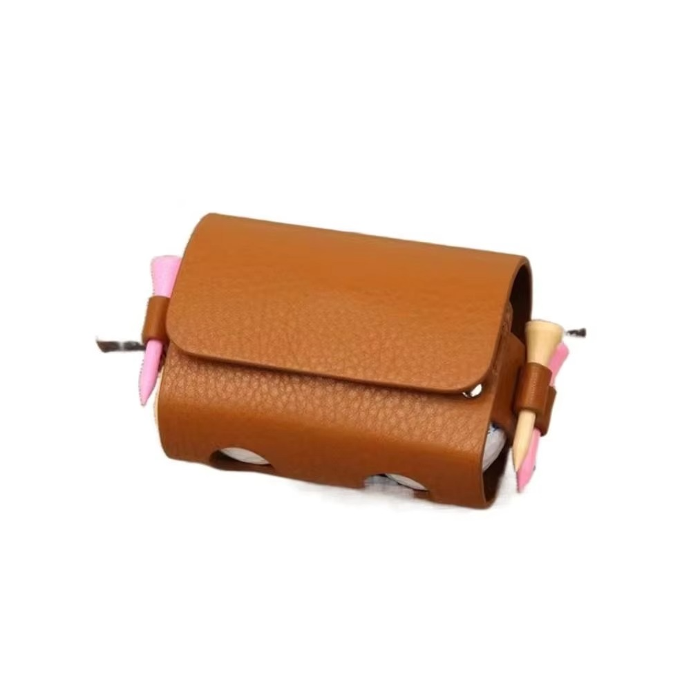 Norvo | PU Lær Golfball Livveske Utendørs Oppbevaringsveske med Klips