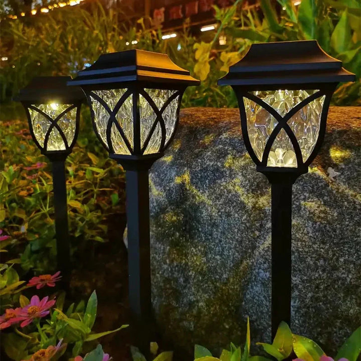 Norvo | Solenergi Hagebelysning med Naturlig Sjarm – Elegante Lamper for Utendørsbruk