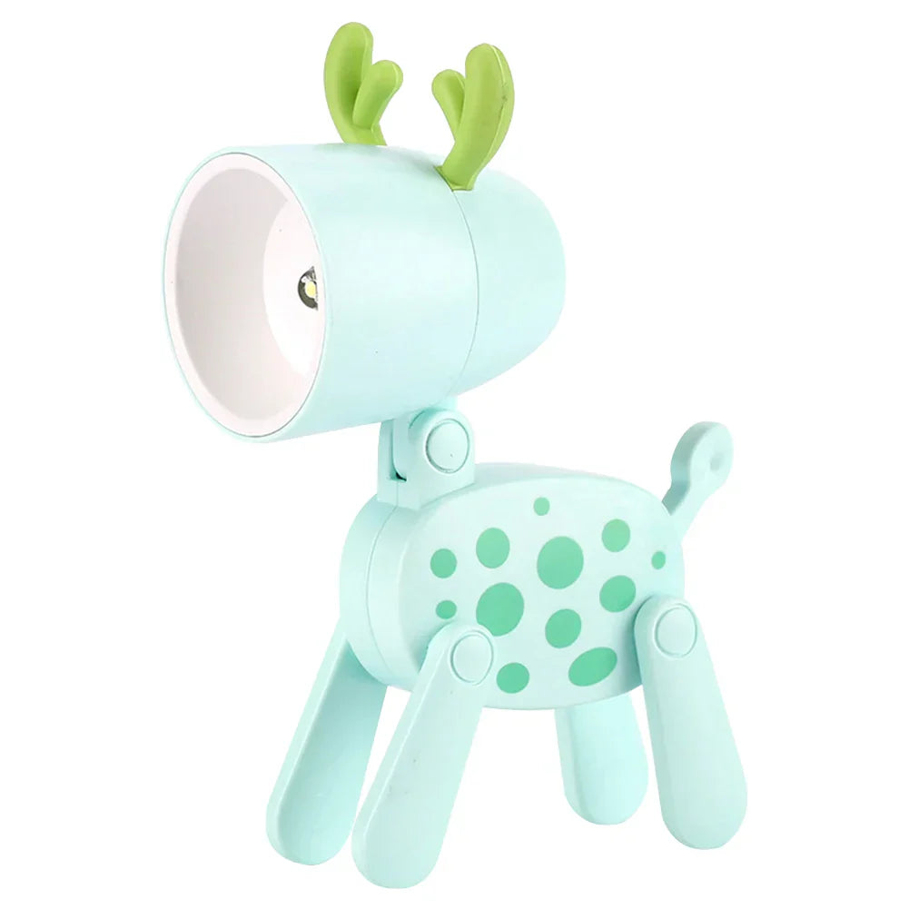 Norvo | Søt LED Nattlampe - Mini Hund, Hjort, Dinosaur Falt Bordlampe for Barnerommet
