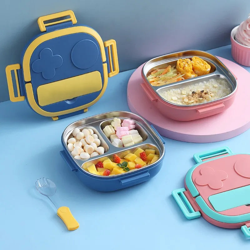Norvo | Utendørs Matboks - Bærbar 304 Rustfritt Stål Matboks for Baby, Barn, Student - Utendørs Camping og Piknik Matbeholder Bento Boks