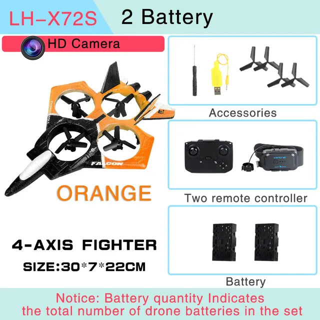 Norvo | Holdbar Skum Fjernkontroll Drone Lekefly