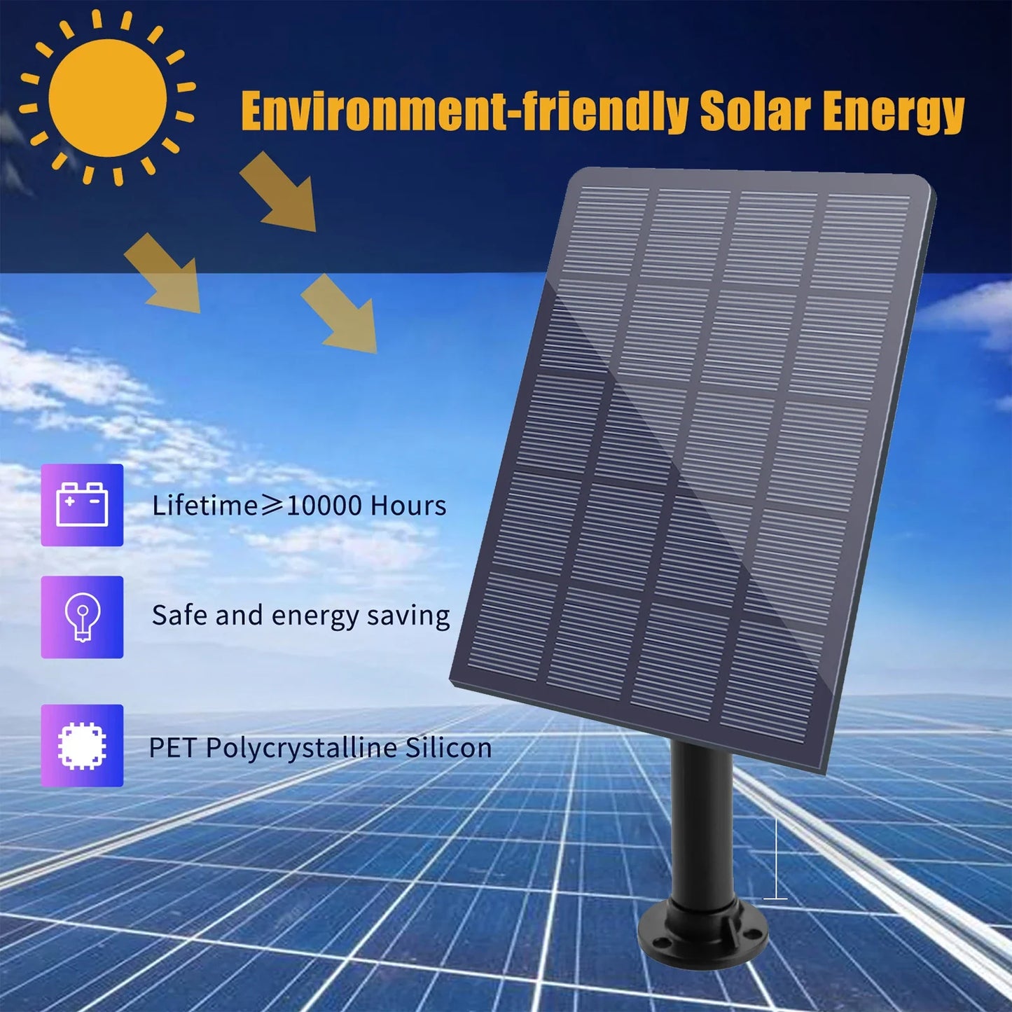 Norvo | Solfanger SOLAQUA | 6-i-1 Sett med 4 Dyser | Uten Strømtilkobling | For Dam & Hage