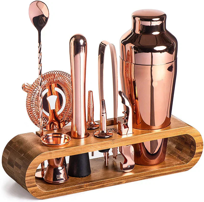 Norvo Metal Bar Set | Elegant Cocktail og Bartender Set | Perfekte Drinker Enkle å Lage