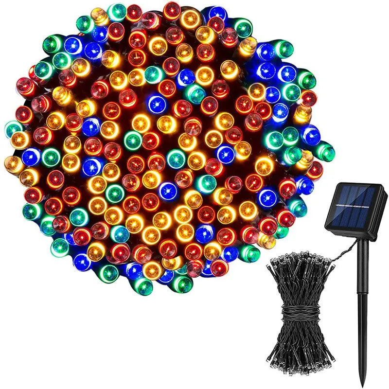 Miljøvennlige solcelle lyslenker - Vanntett 20/50 LED eventyrgirlander for utendørs jul og høytidsdekorasjoner