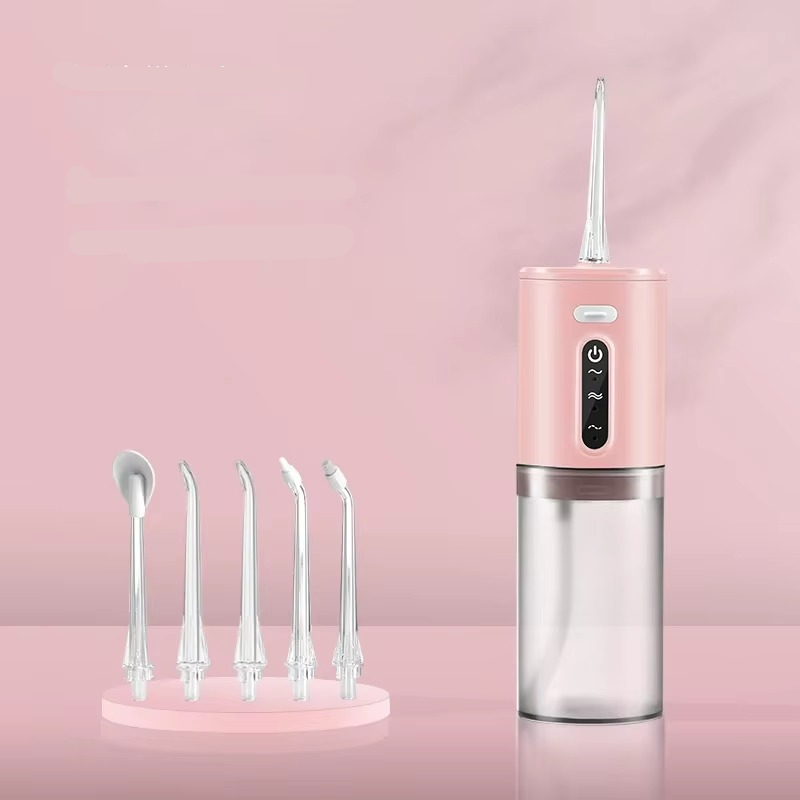 Norvo | Bærbar vannflosser USB oppladbar oral irrigator 9,5 oz elektrisk tannrensker med 3 moduser vanntett