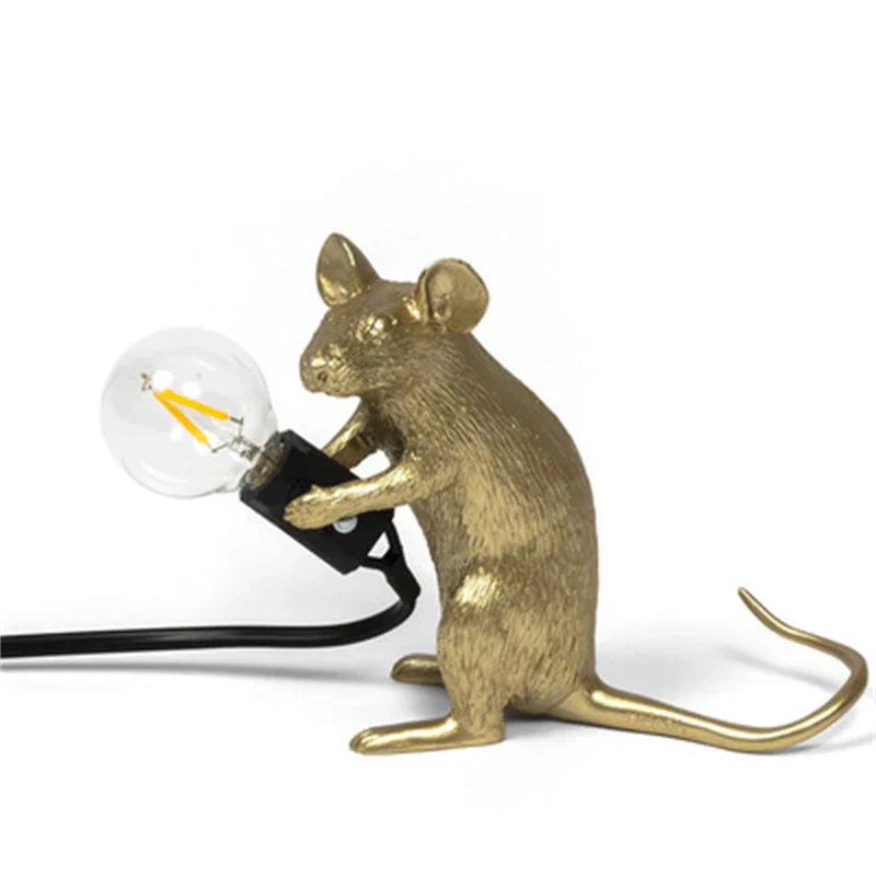Norvo | Moderne LED Dyre Bordlamper: Har resin, Katt, og Ekorn Nattlys