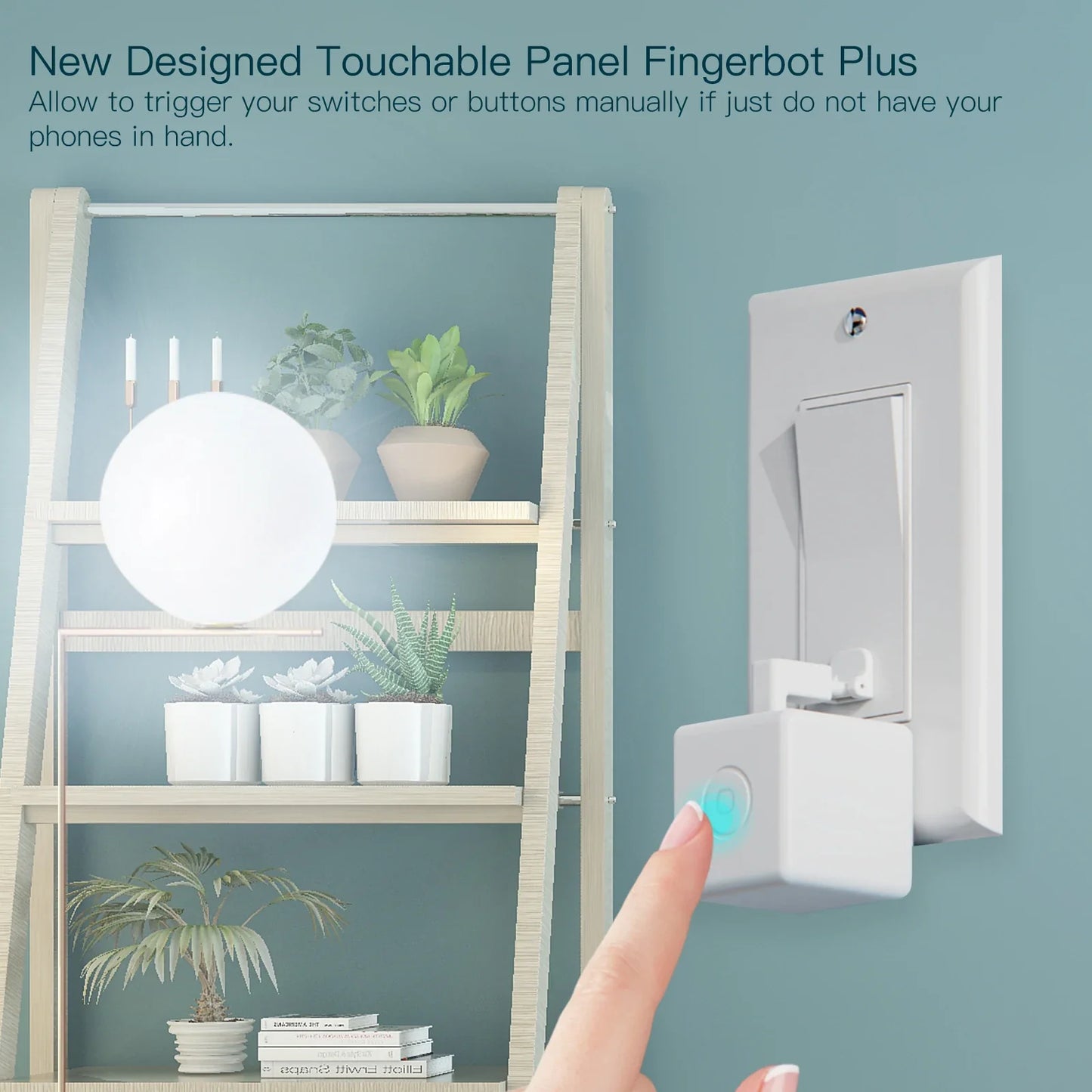 Tuya Fingerbot Knapptaster - Wifi Programmerbar Kontroll via SmartLife Google Alexa Apps