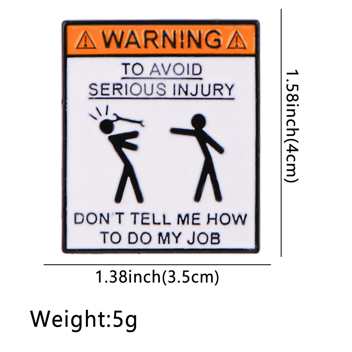 Norvo | Ikke fortell meg hvordan jeg skal gjøre jobben min Morsom skilt