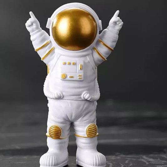 Norvo | Harpiks Astronaut Figur Statue Rom Reisende Skulptur Utdanningsleketøy Skrivebordsdekorasjon Astronaut Modell For Barn Gave