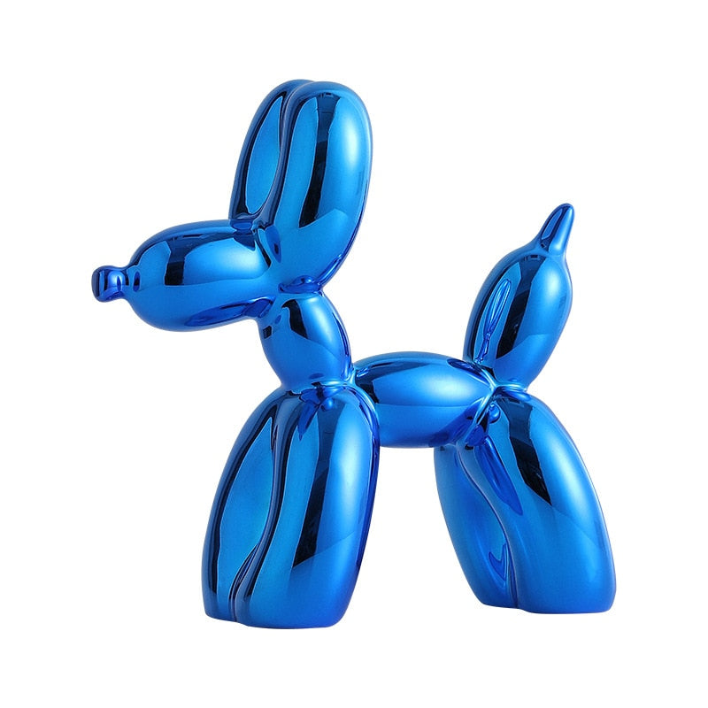 Norvo | Balloondog Skulptur, Ballongkunst Statues, Mini Samleobjekt, Hjemmedekor, Harpiksfigur, Skrivebordsaccessoirer, Romdekorasjon