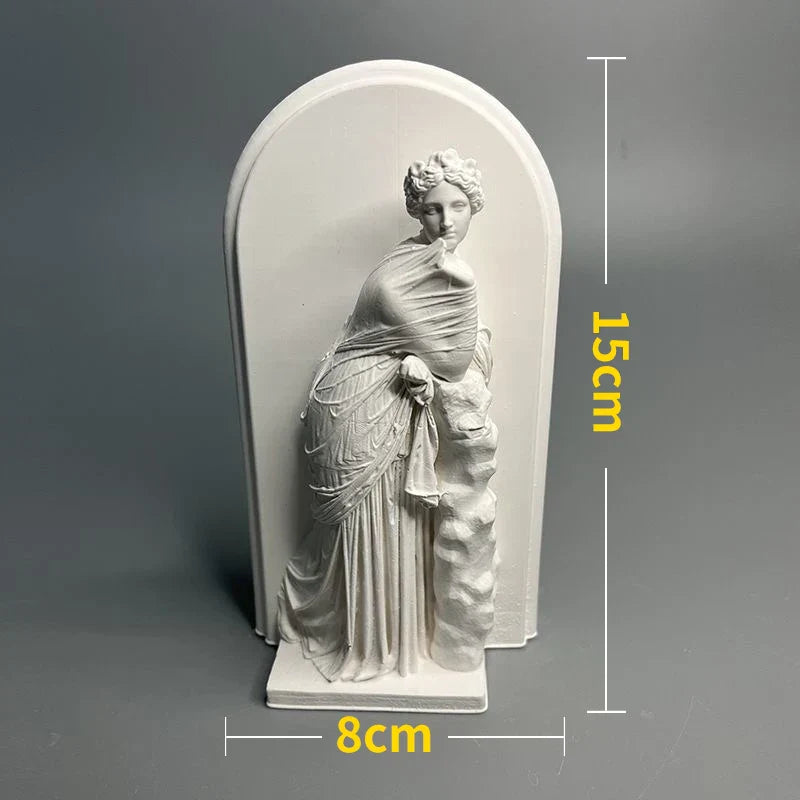 Norvo | Nordisk INS Stil Karakter Gips Statue DIY Malt Skisse Fotografi Rekvisitter Bord Dekorasjoner Hjem Kunst Gips Dekorasjon