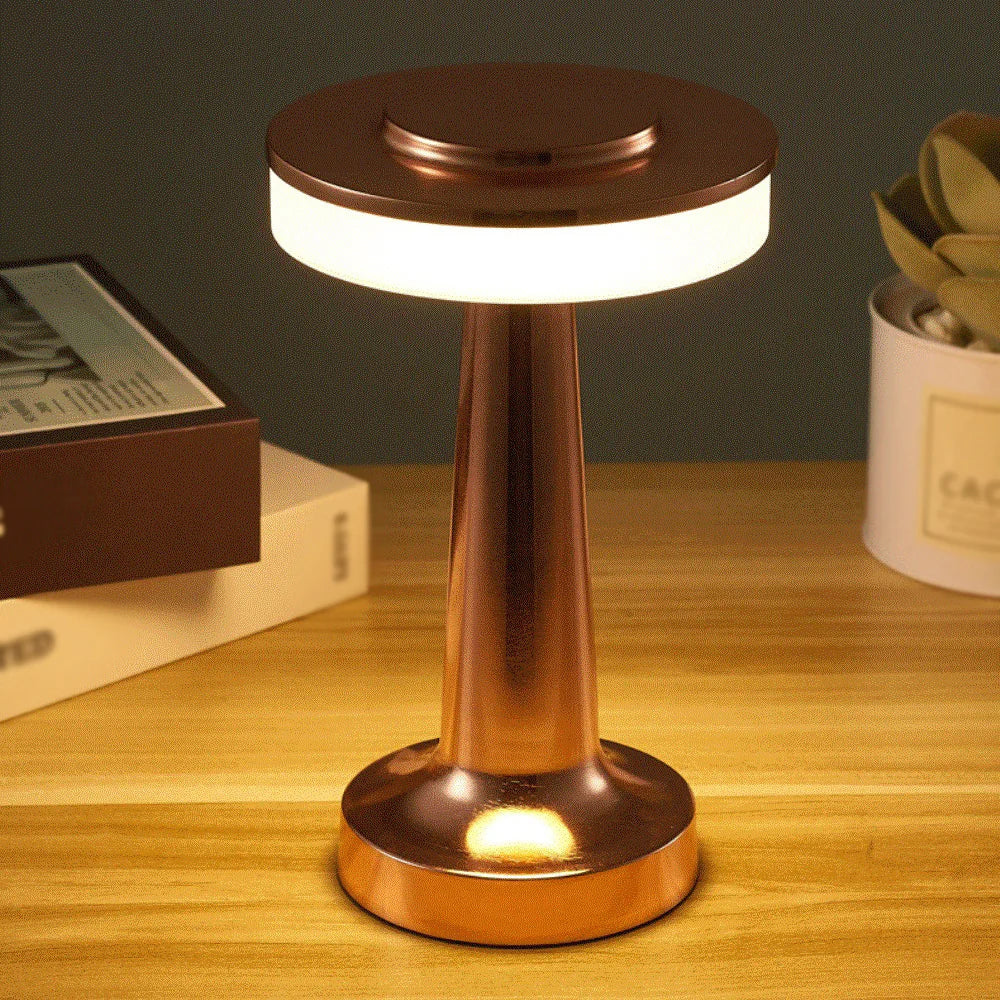 Norvo | Retro LED Bordlampe USB Oppladbar Uendelig Dimmbar Nattlys Campinglys Egnet For Barlampe Soverom Miljølys