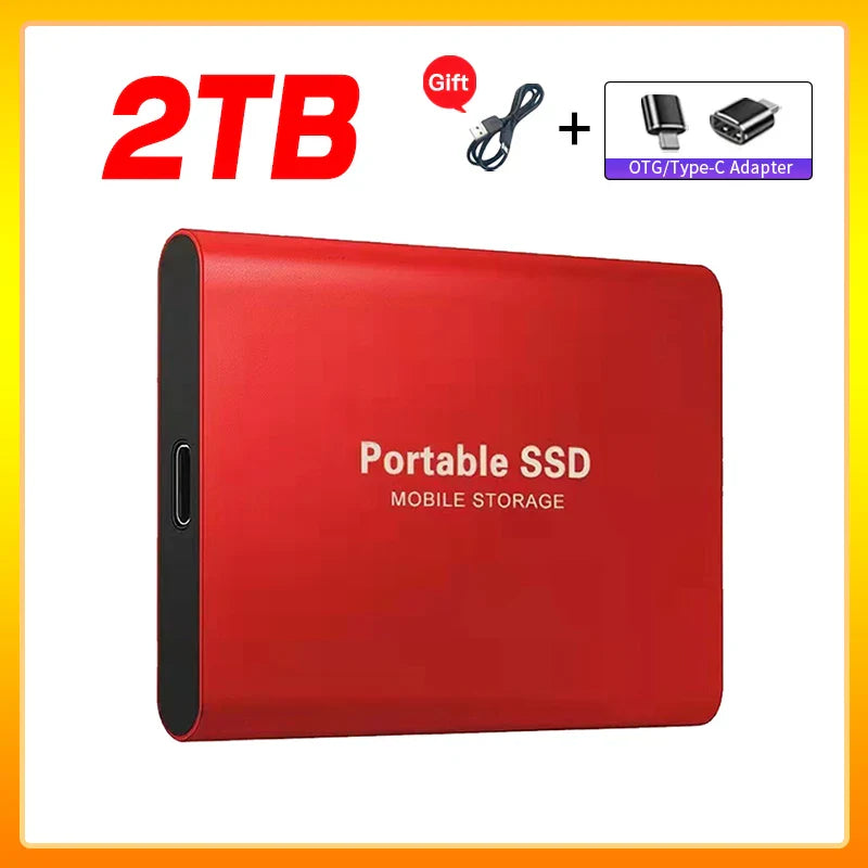 Norvo | Høyhastighets Ekstern Solid State Drive 1TB Bærbar Ekstern Harddisk ssd 2TB Ekstern harddisk ssd harddisk For Laptop Mac