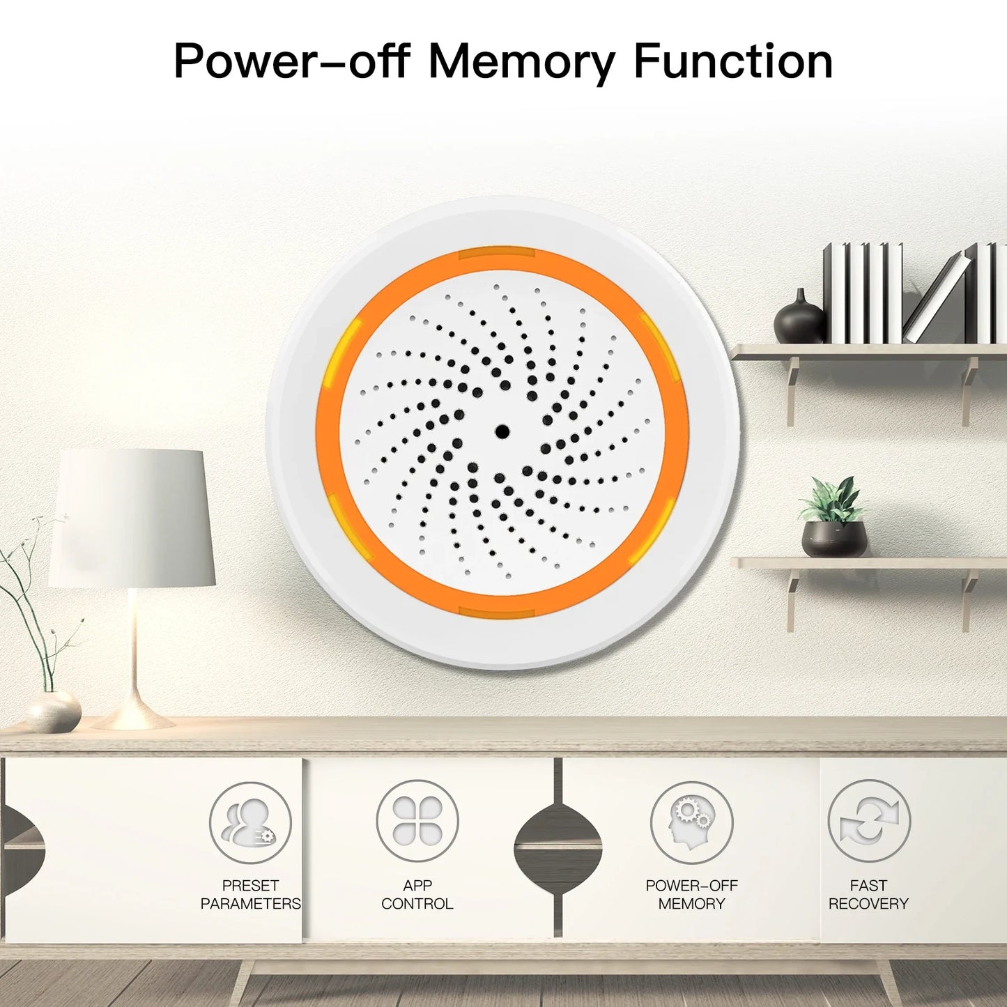 Tuya ZigBee Smart Lyd- og Lys sirene - WiFi 90dB Alarmkontroll via SmartLife Google Alexa-apper