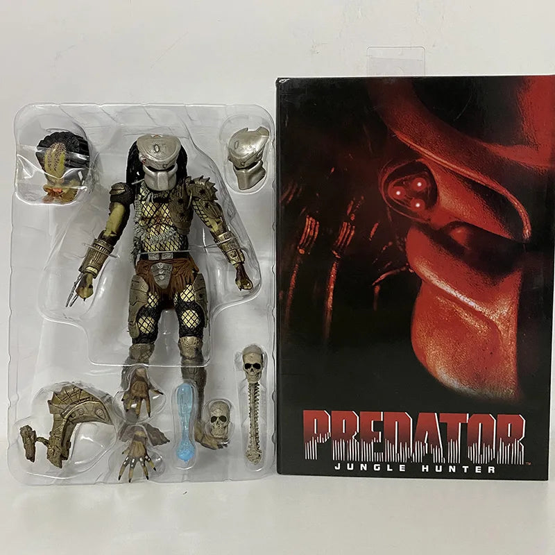 Movable Jungle Hunter Predator Action Figure - Alien Samledukke for Barn, Perfekt Nyttårs gave, 100% PVC Modell