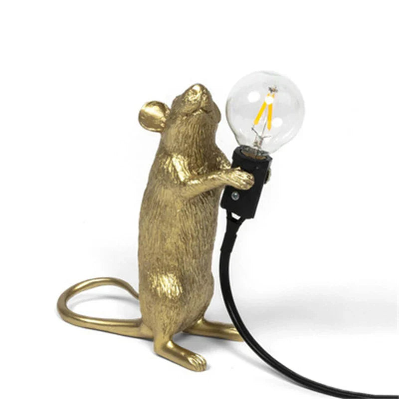 Norvo | Moderne LED Dyre Bordlamper: Har resin, Katt, og Ekorn Nattlys