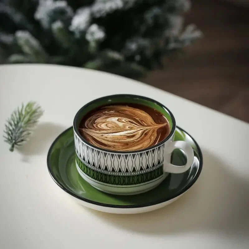 Vakre retro keramikk kaffekopper fra 50-tallet