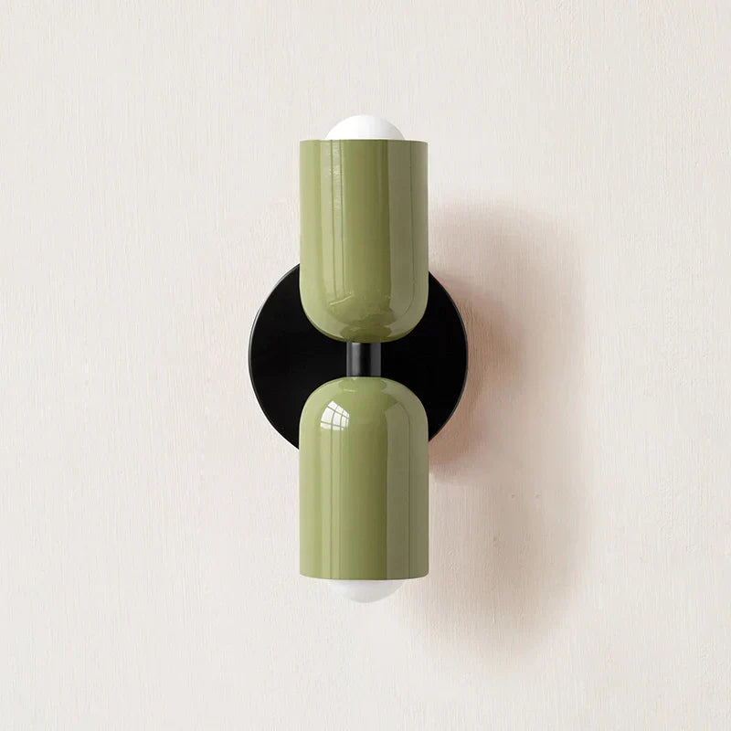 Norvo | Dobbel Hode Vegglampe Svart Base