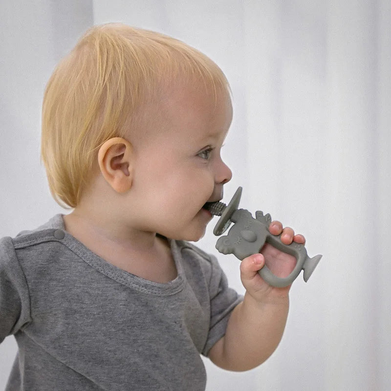 Norvo | Baby Silikon Trening Tannbørste: BPA-fri Koala Design - Sikkert Bittring Leketøy for Spedbarn, Småbarn Tandring Tilbehør
