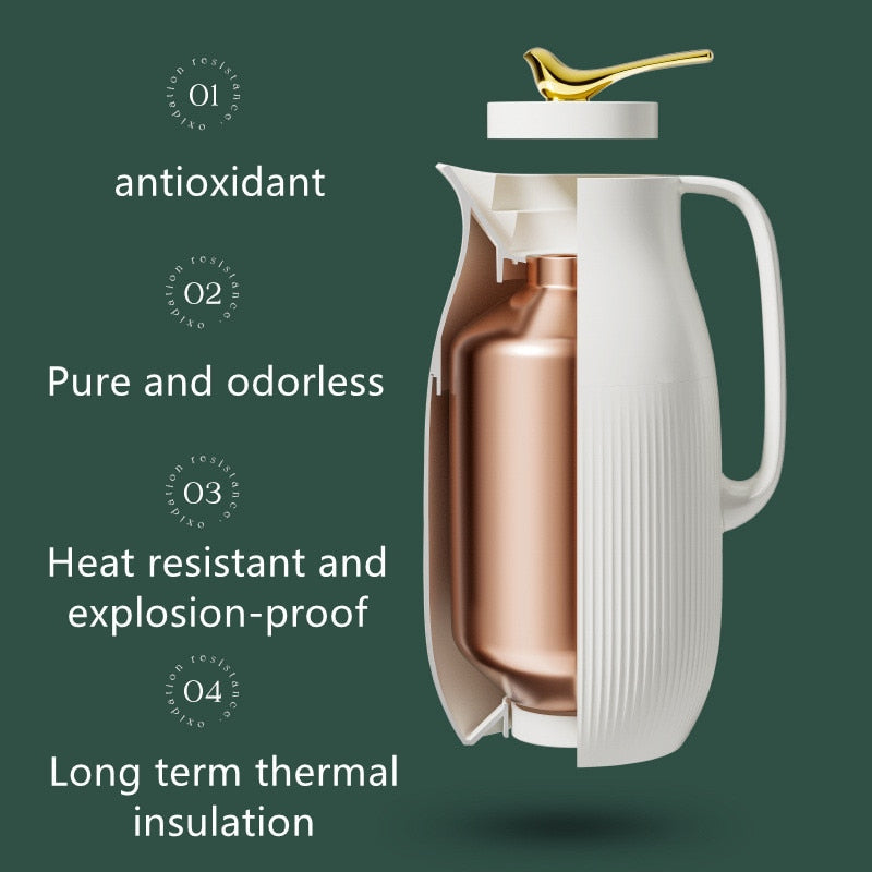 Norvo | ThermoMax | Stor Minimalistisk Isolert Rustfritt Stål Flaske – Dobbelvegget Termoflaske