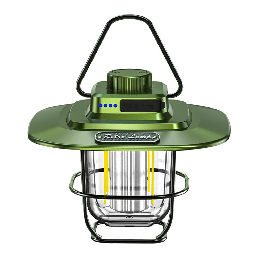 LumiCamp – LED-lampe oppladbar vintage for camping
