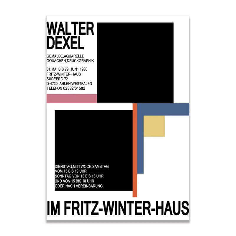 Premium plakat på lerret Kreativ Bauhaus