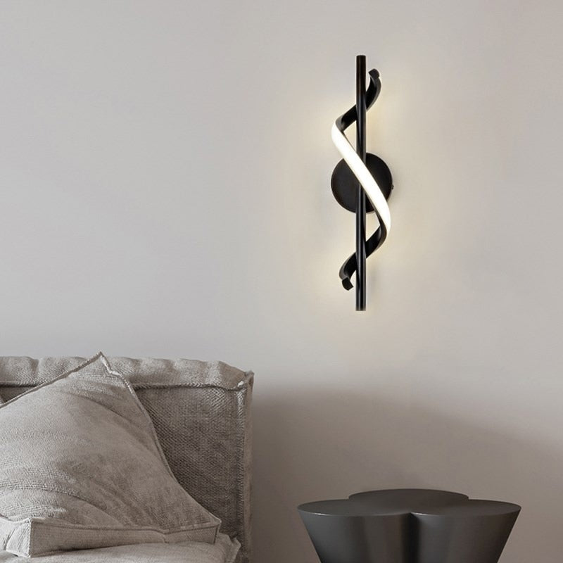 Norvo | SpiralLume – Minimalistisk LED Vegglampe med en Moderne Kante