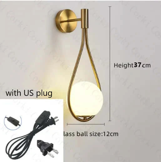 Norvo | Drop Luxury Glass Balls Vegglampe