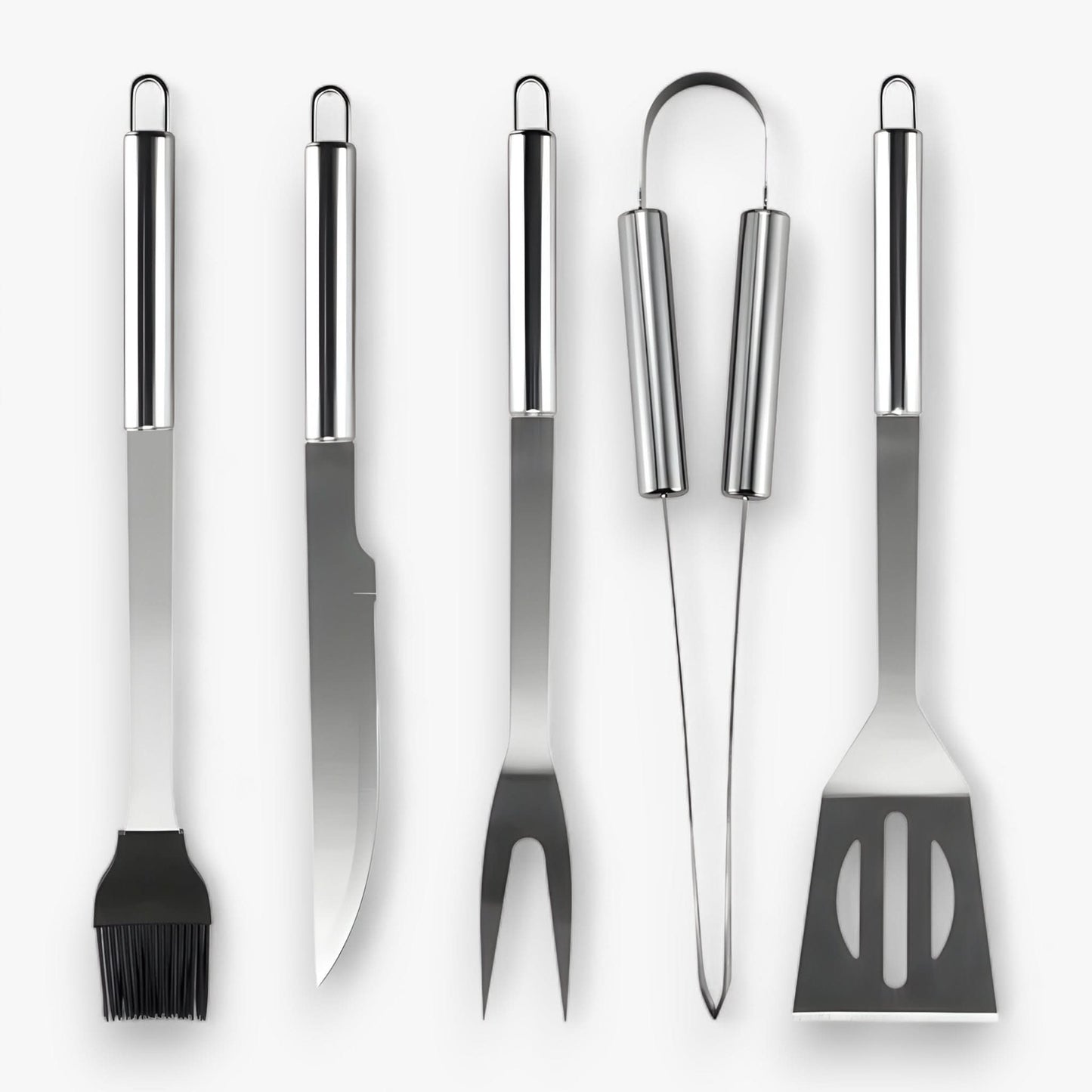 Norvo | Rustfritt Stål BBQ Grill Verktøy Sett med Bæreveske