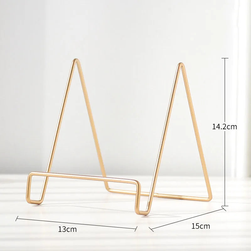 Norvo | Iron Art Multi-Use Display Stand: Allsidig magasin-, servise-, bilde- og fotobokoppbevaringsstativ for boligtilbehør