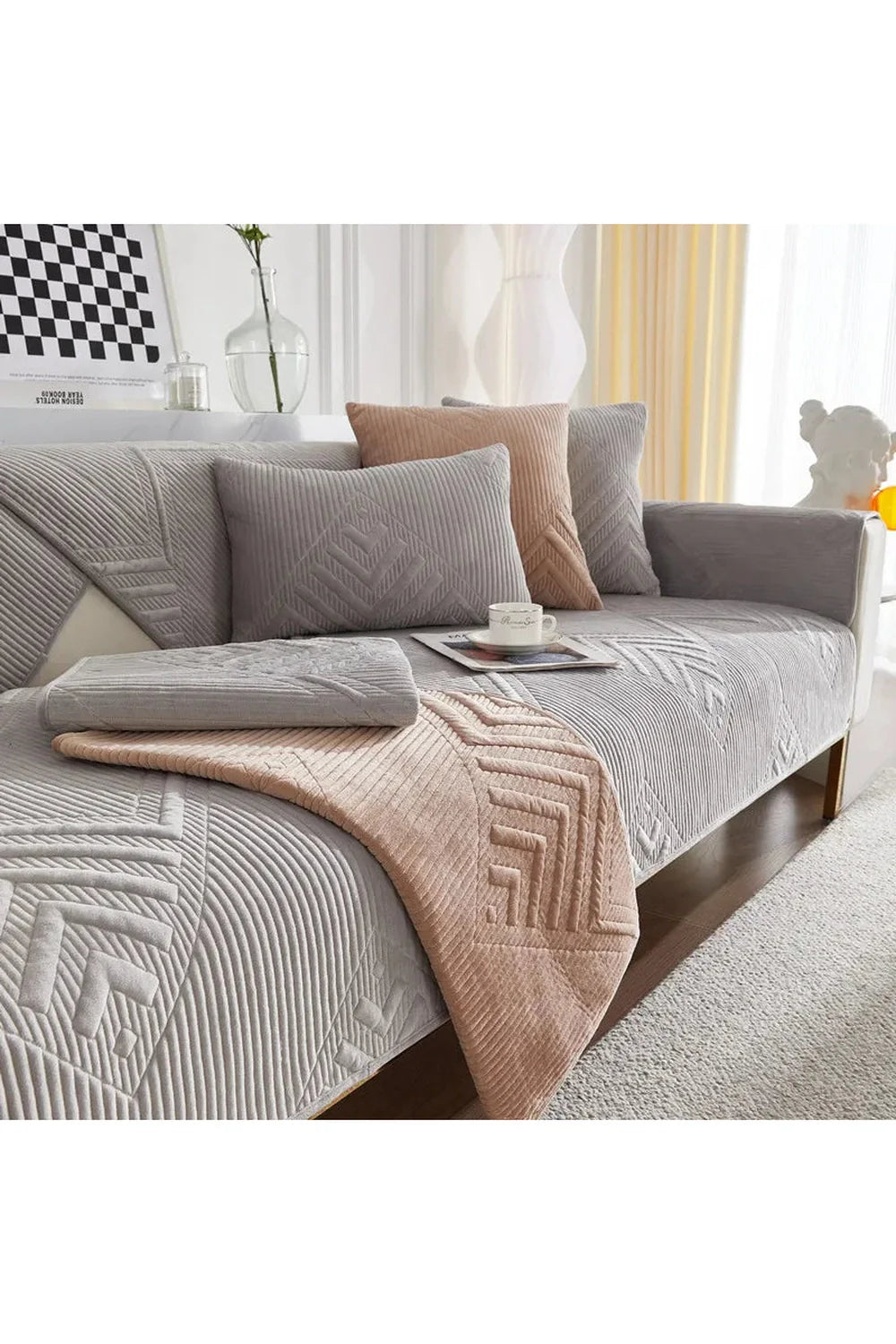 Super Soft Stepp Sofa Cover