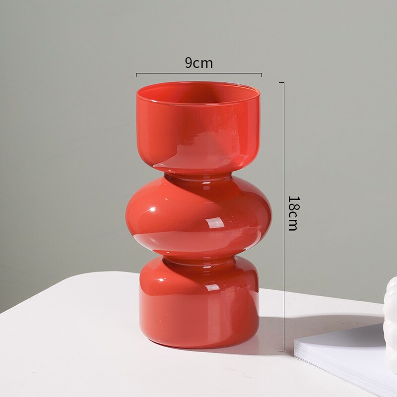 Norvo | Glass Dyre Vase - Flerfarget