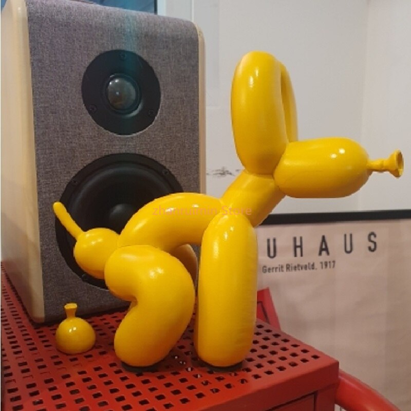 Norvo | Balloondog Skulptur, Ballongkunst Statues, Mini Samleobjekt, Hjemmedekor, Harpiksfigur, Skrivebordsaccessoirer, Romdekorasjon