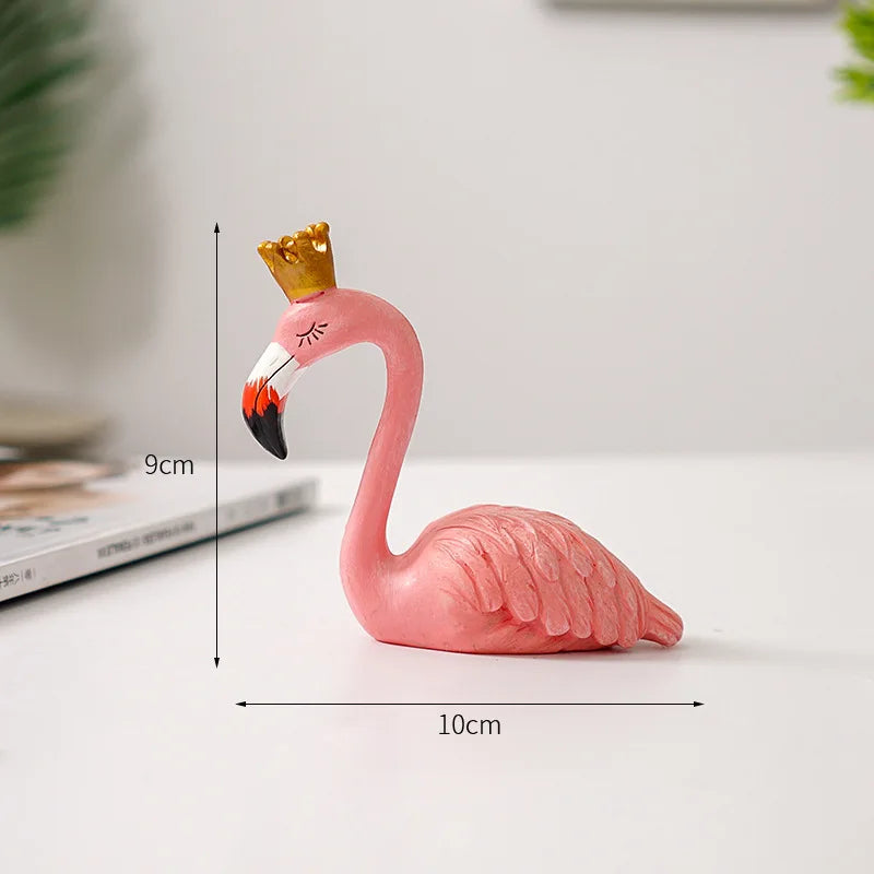 Norvo | Nordisk Flamingo Figur Figur Statue Skulptur Stue Kontor Bryllup Fest Ornamenter Hjem Dekorasjon Tilbehør